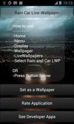 Play Car and Rain