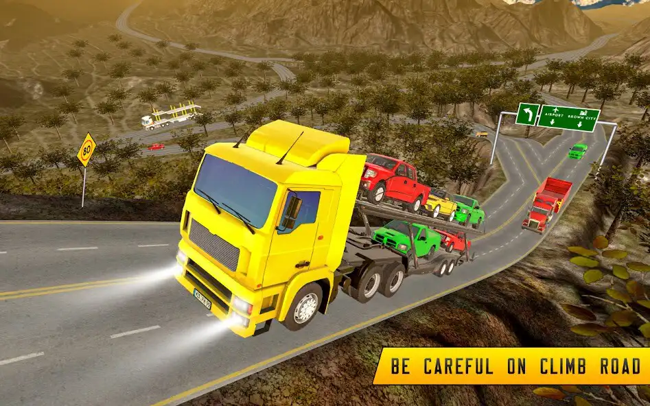 Play Car Carrier Cargo Truck Game as an online game Car Carrier Cargo Truck Game with UptoPlay