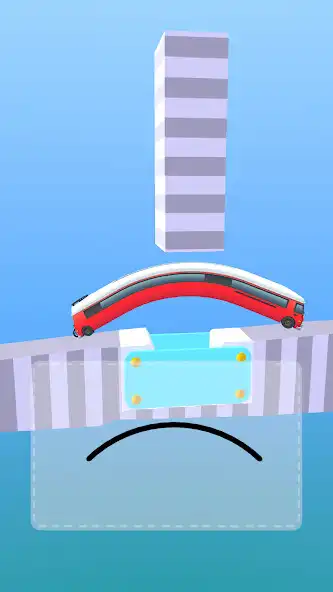 Car Climber: Draw Bridge 3D online game with UptoPlay