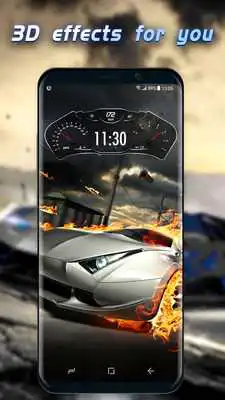 Play Carclock Live Wallpaper for Free