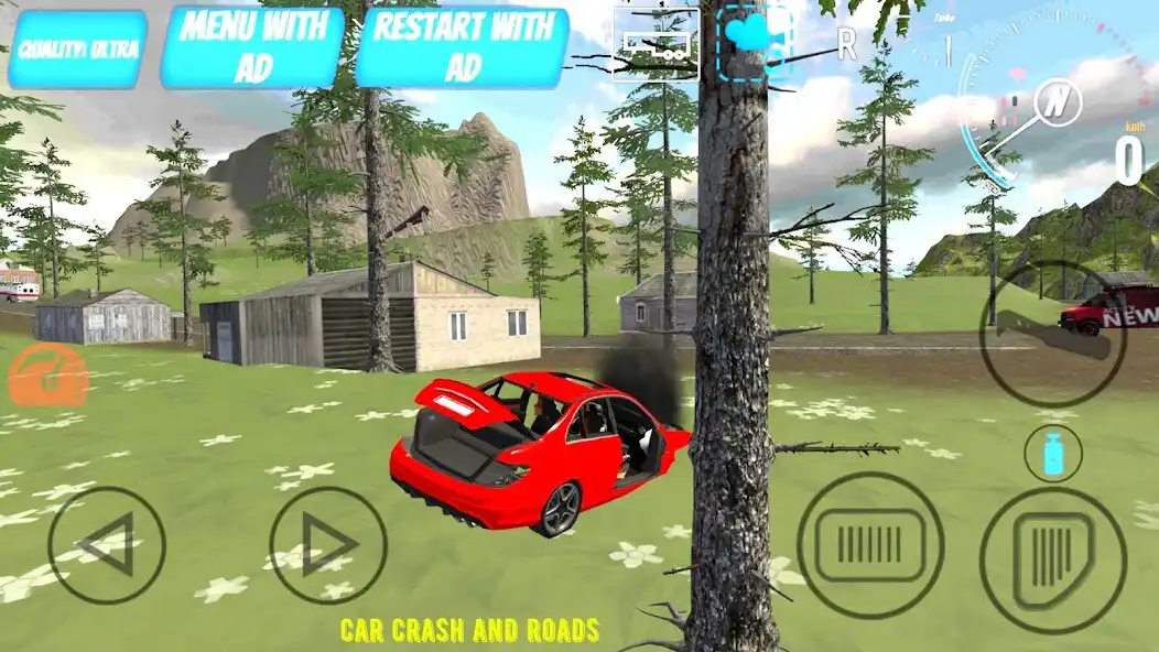 Play Car Crash And Roads as an online game Car Crash And Roads with UptoPlay
