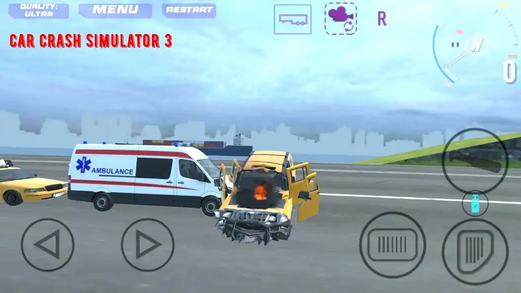 Play Car Crash Simulator 3 as an online game Car Crash Simulator 3 with UptoPlay