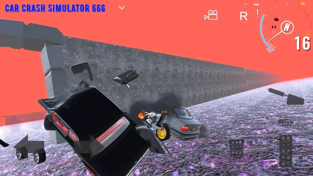 Play Car Crash Simulator 666 as an online game Car Crash Simulator 666 with UptoPlay