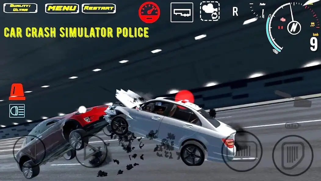 Play Car Crash Simulator Police as an online game Car Crash Simulator Police with UptoPlay