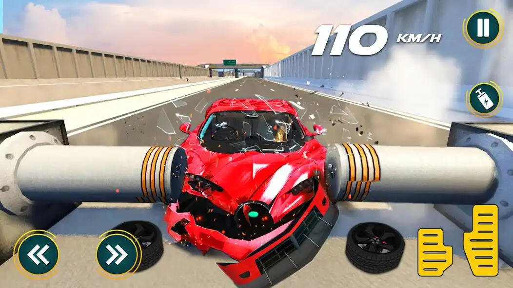 Play Car Crash Simulator : Stunt 3D as an online game Car Crash Simulator : Stunt 3D with UptoPlay