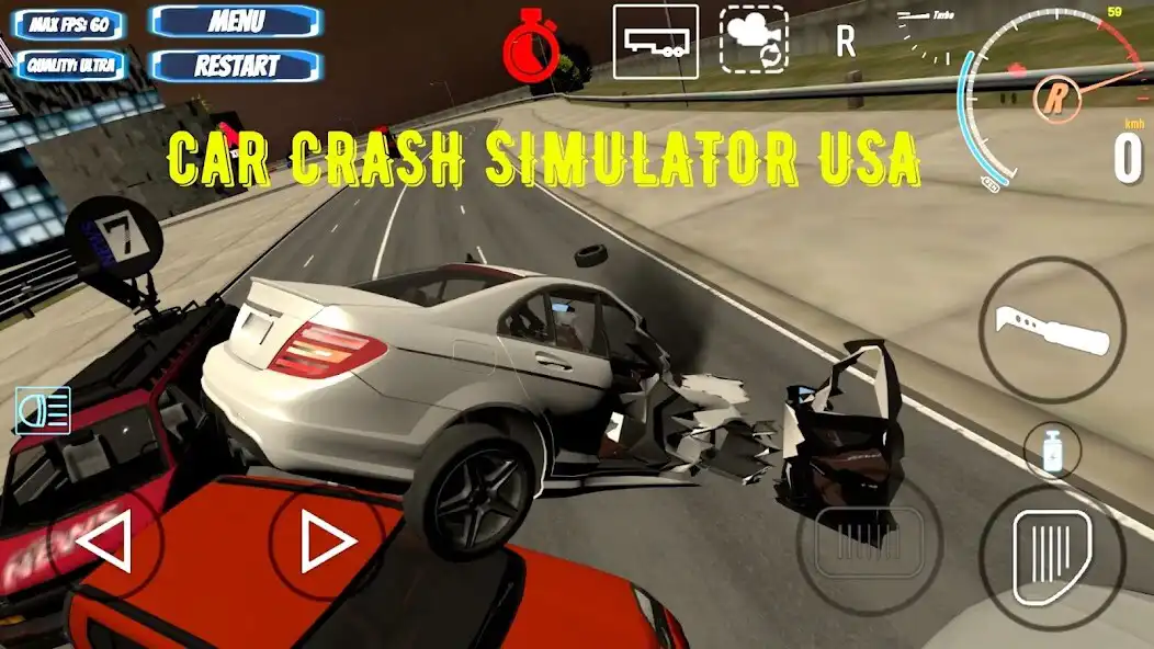 Play Car Crash Simulator USA  and enjoy Car Crash Simulator USA with UptoPlay
