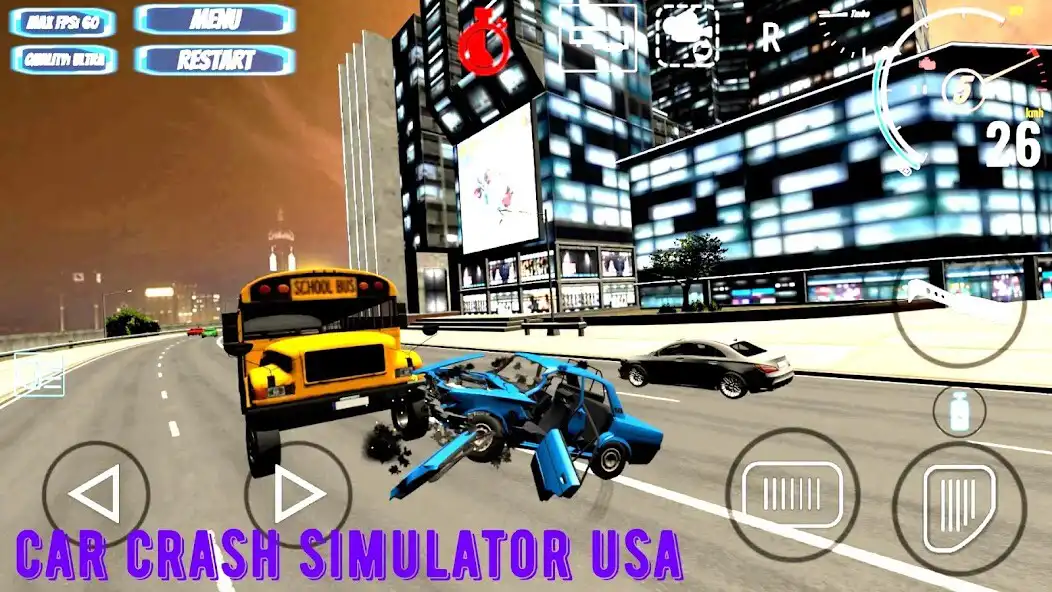 Play Car Crash Simulator USA as an online game Car Crash Simulator USA with UptoPlay