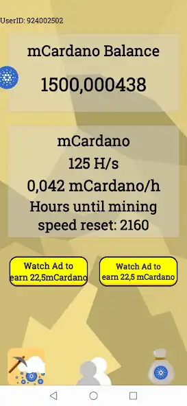 Play Cardano mining as an online game Cardano mining with UptoPlay