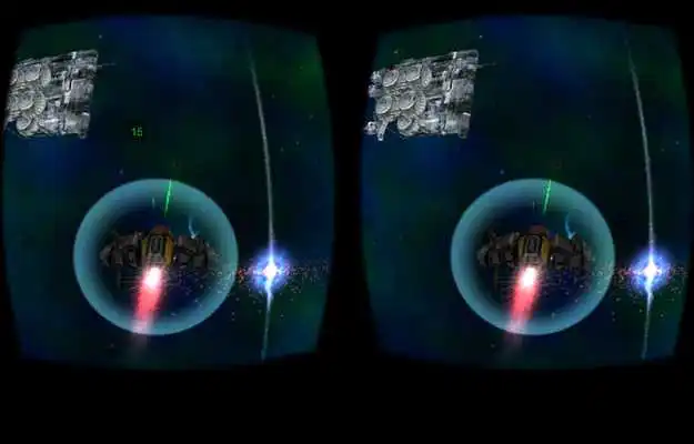 Play Cardboard 3D VR Space FPS game
