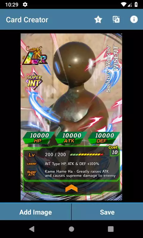 Play Card Creator for Dragon Ball