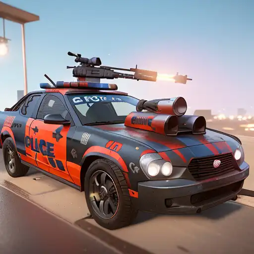 Play Car Death Race Shooting Game APK