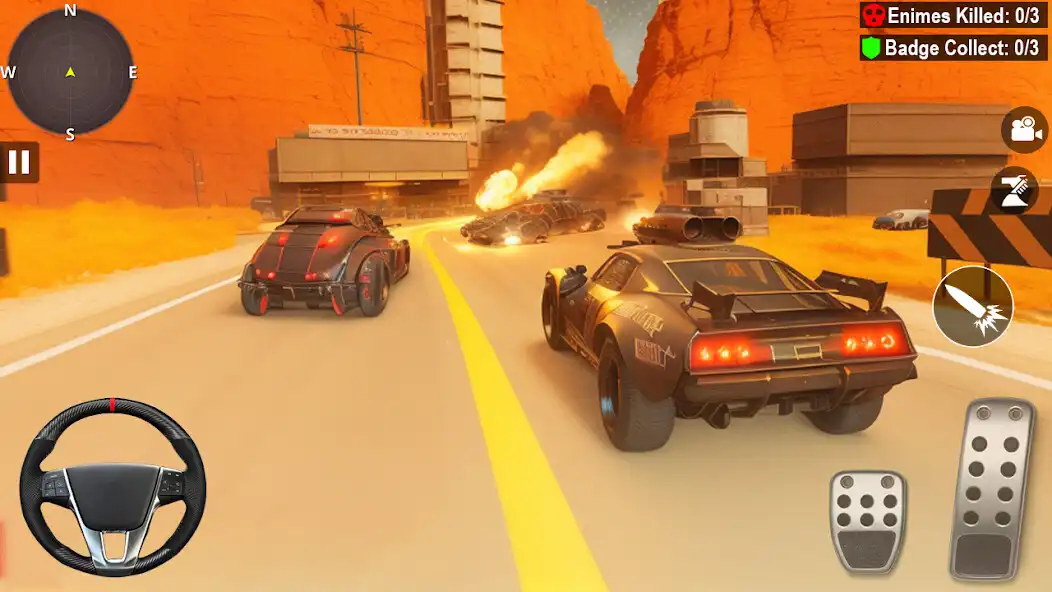 Play Car Death Race Shooting Game as an online game Car Death Race Shooting Game with UptoPlay