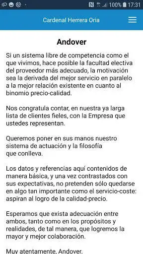 Play Cardenal Herrera Oria - App Comedor by Andover as an online game Cardenal Herrera Oria - App Comedor by Andover with UptoPlay