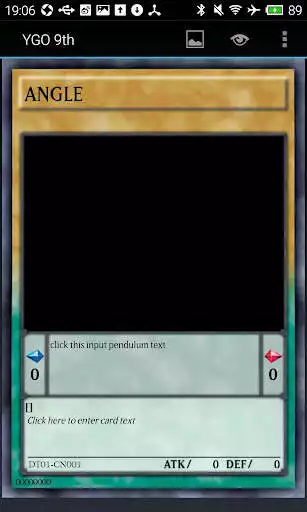 Play card for yugioh