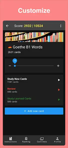 Play Cardly: Learn German Smartly as an online game Cardly: Learn German Smartly with UptoPlay