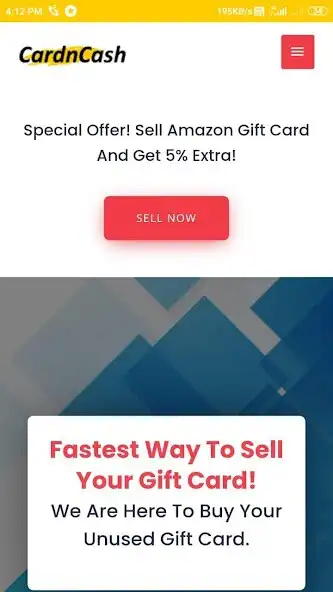 Play CardnCash : Sell Gift Card as an online game CardnCash : Sell Gift Card with UptoPlay