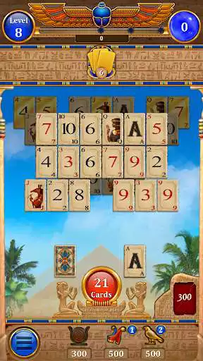 Play Card of the Pharaoh - Free Solitaire Card Game as an online game Card of the Pharaoh - Free Solitaire Card Game with UptoPlay
