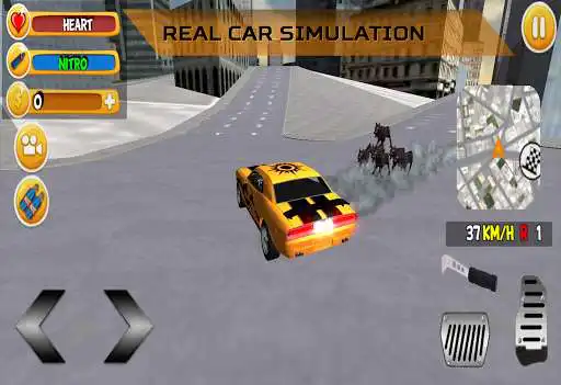 Play Car Driving Grand Zombie City as an online game Car Driving Grand Zombie City with UptoPlay