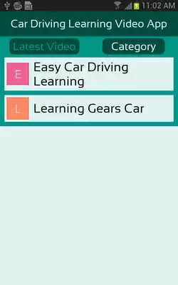 Play Car Driving Learning Video App