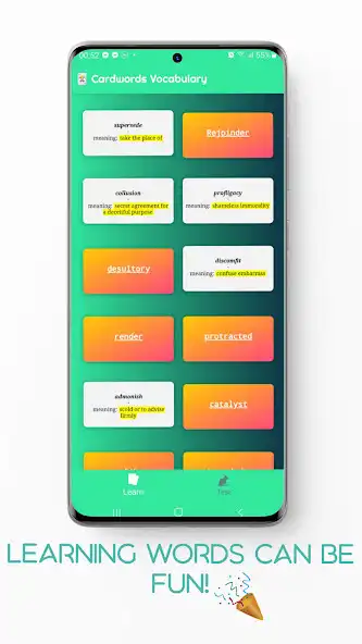 Play Cardwords: Vocabulary Practise as an online game Cardwords: Vocabulary Practise with UptoPlay