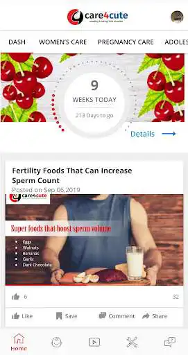 Play Care4Cute Pregnancy Tracker & Baby Care as an online game Care4Cute Pregnancy Tracker & Baby Care with UptoPlay