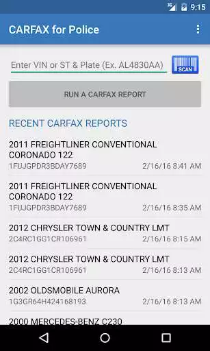 Play CARFAX for Police