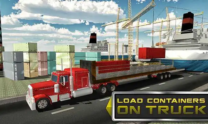 Play Cargo Container Delivery Truck