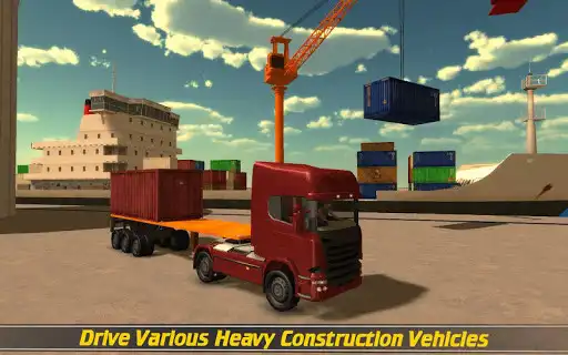 Play Cargo Ship Construction Crane as an online game Cargo Ship Construction Crane with UptoPlay