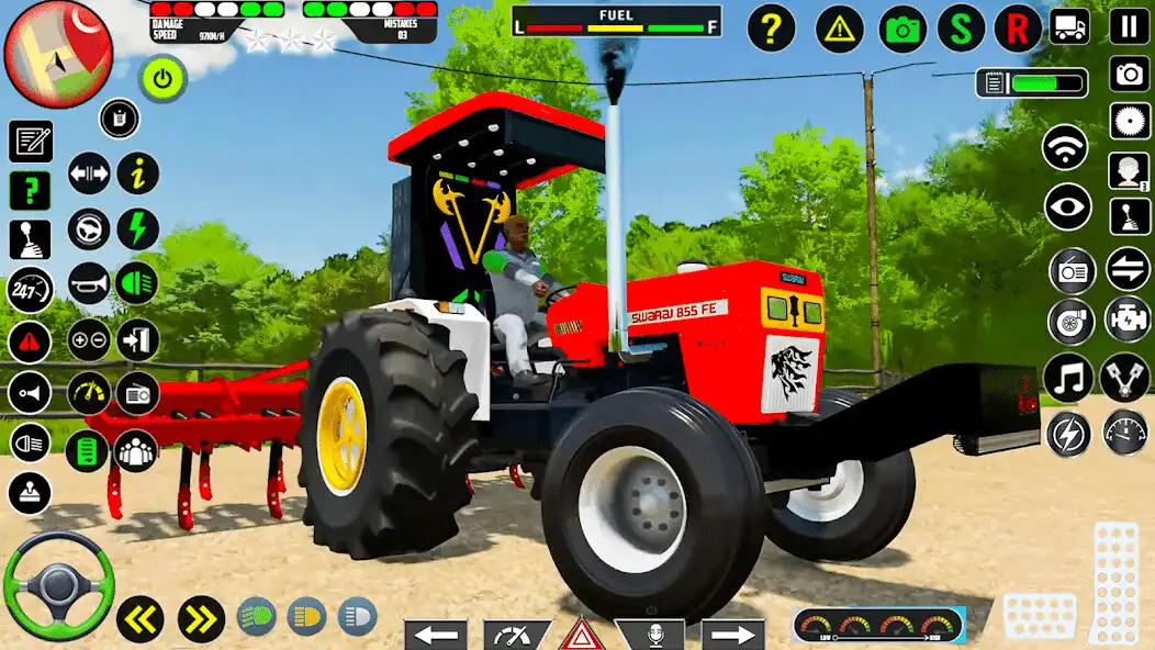 Play Cargo Tractor Farming Games 3D as an online game Cargo Tractor Farming Games 3D with UptoPlay