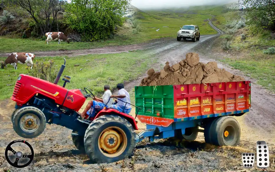 Play Cargo Tractor Trolley Drive  and enjoy Cargo Tractor Trolley Drive with UptoPlay