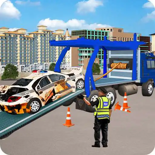 Free play online Cargo truck police car transport game  APK