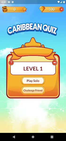 Play CaribbeanQuiz as an online game CaribbeanQuiz with UptoPlay