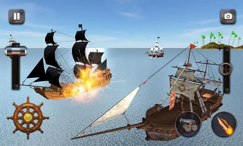 Play Caribbean Sea Outlaw Pirate Ship Battle 3D as an online game Caribbean Sea Outlaw Pirate Ship Battle 3D with UptoPlay