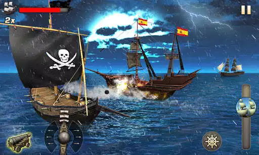 Play Caribbean Sea Pirate War 3D Outlaw Pirate Ship Sim  and enjoy Caribbean Sea Pirate War 3D Outlaw Pirate Ship Sim with UptoPlay