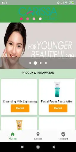 Play Carissa Beauty Clinic MobileApp as an online game Carissa Beauty Clinic MobileApp with UptoPlay