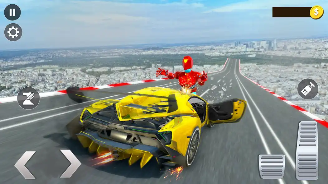 Play Car Jump Crash Simulator as an online game Car Jump Crash Simulator with UptoPlay
