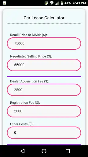 Play Car Lease Calculator  and enjoy Car Lease Calculator with UptoPlay