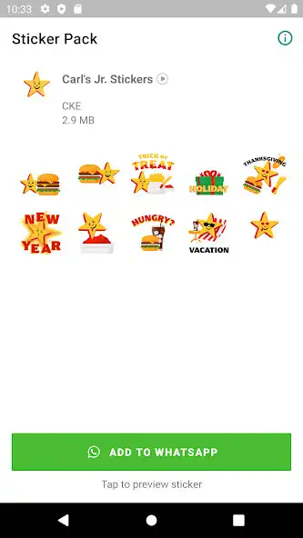 Play Carls Jr. Stickers  and enjoy Carls Jr. Stickers with UptoPlay