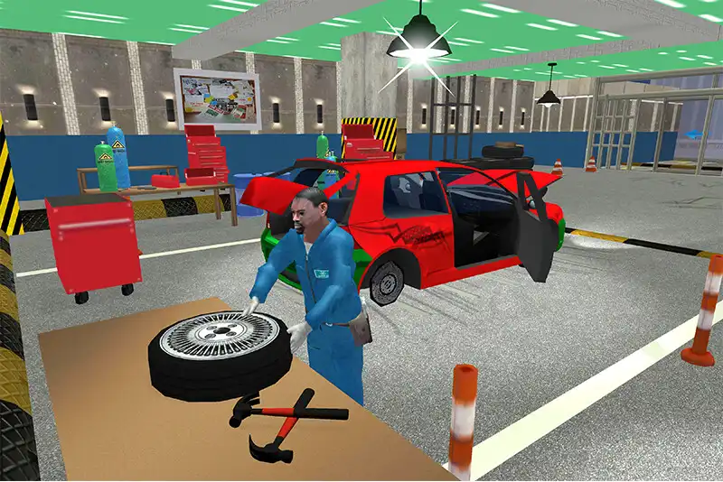 Play Car Mechanic Robot Workshop as an online game Car Mechanic Robot Workshop with UptoPlay