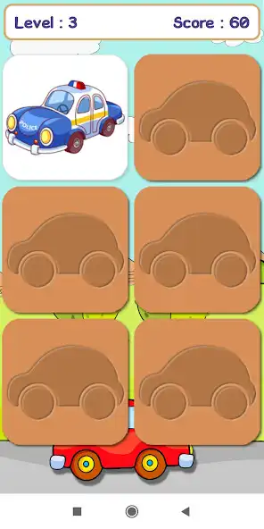 Play Car Memory Game For Kids as an online game Car Memory Game For Kids with UptoPlay