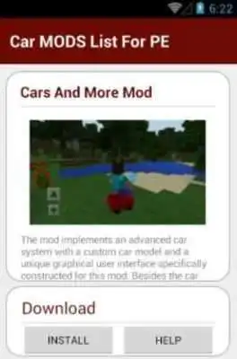Play Car MODS List For PE