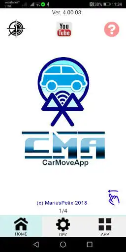 Play CarMoveApp, Bluetooth/WiFI activate Hands-Free