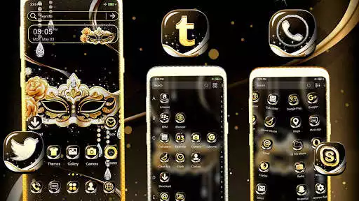 Play Carnival Mask Launcher Theme as an online game Carnival Mask Launcher Theme with UptoPlay