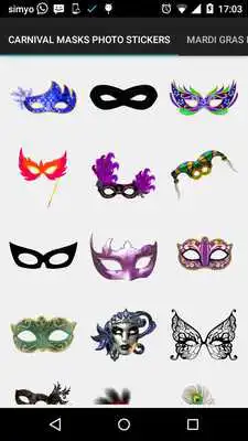 Play Carnival Masks photo stickers Play Carnival Masks photo stickers