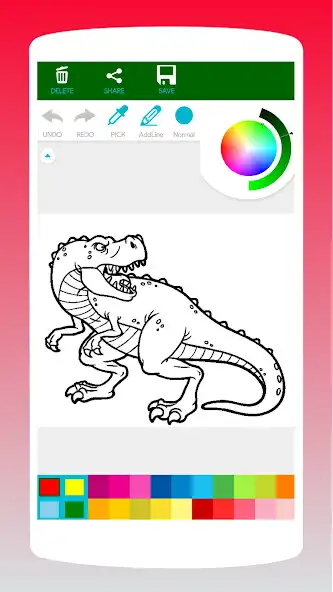 Play Carnivore Dino Coloring Book as an online game Carnivore Dino Coloring Book with UptoPlay