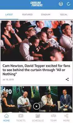 Play Carolina Panthers Mobile