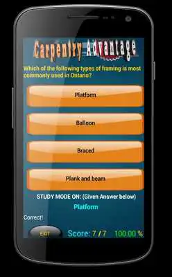 Play Carpentry Exam FREE!