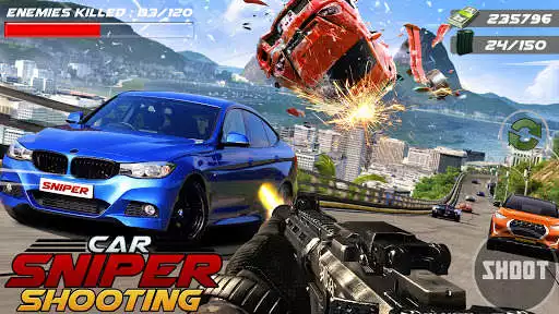 Play Car Racing Sniper Vs Thieves - Shooting Race games as an online game Car Racing Sniper Vs Thieves - Shooting Race games with UptoPlay