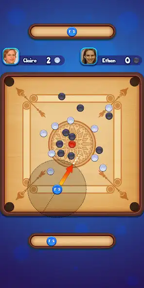Play Carrom Board - Caroms Game 3D as an online game Carrom Board - Caroms Game 3D with UptoPlay