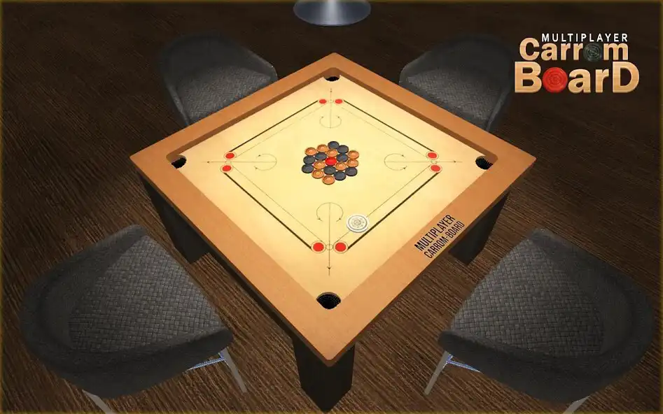 Play Carrom Board Multiplayer Game as an online game Carrom Board Multiplayer Game with UptoPlay
